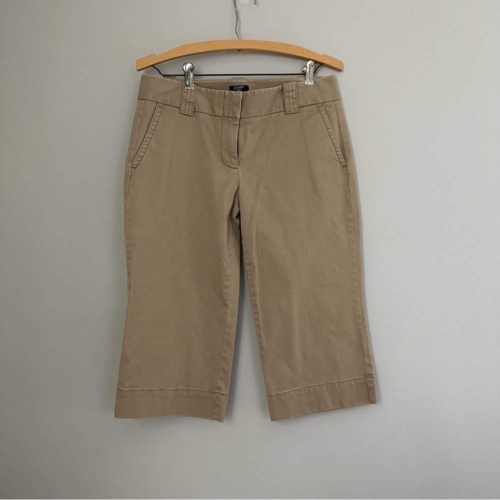 J. Crew Favorite Fit Stretch Chino Brown Capri Pants